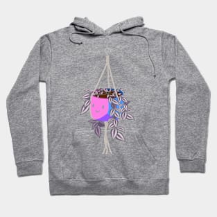 tradscantia plant in bisexual pride pot Hoodie